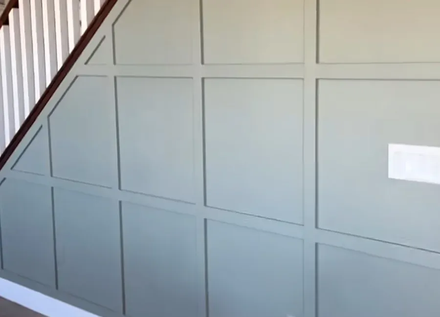 Accent wall with new board-and-batten trim