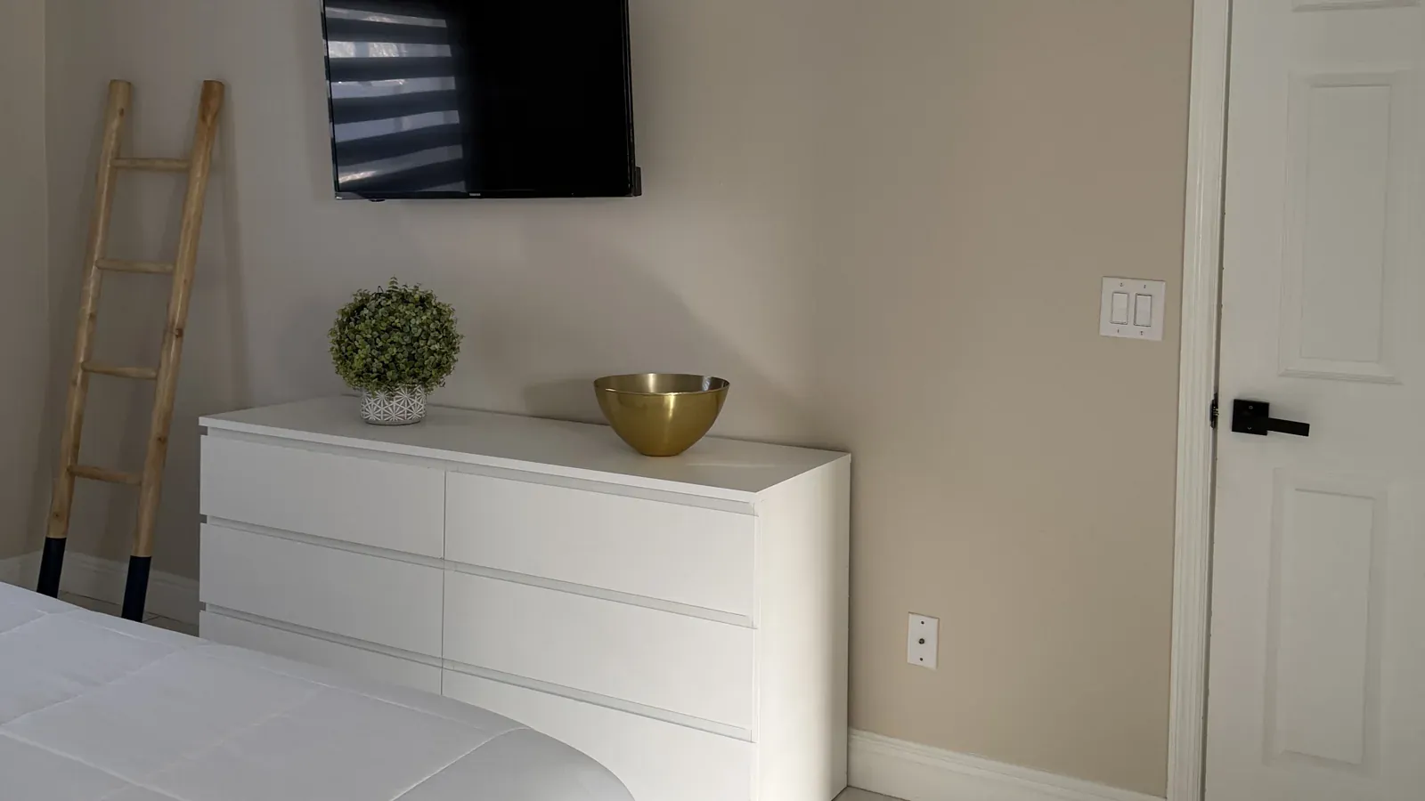 Bedroom after repainting